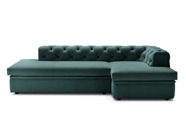 poltrona tudor mariani|TUDOR Corner tufted leather sofa By i 4 Mariani .